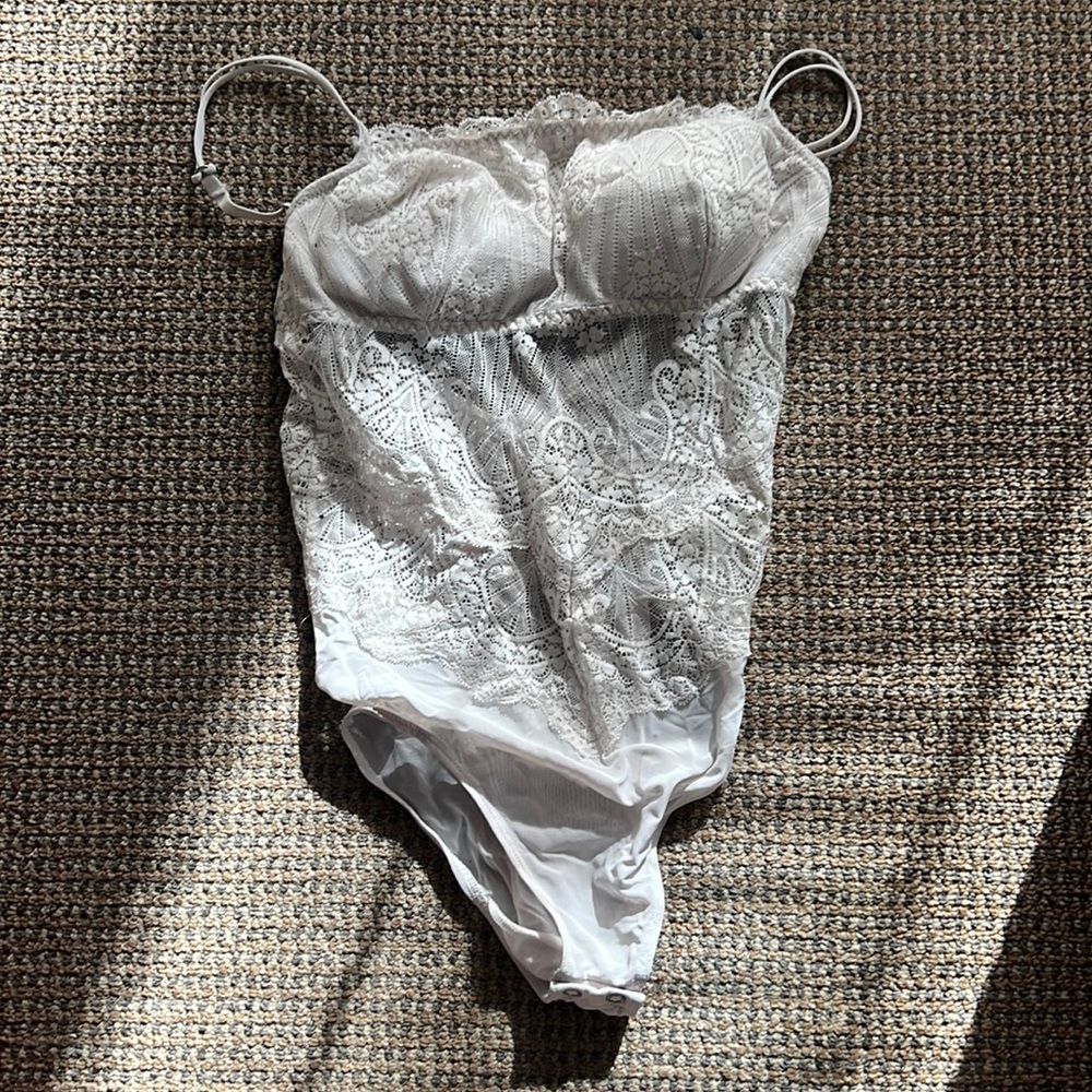 White Lace Bodysuit
